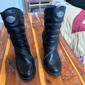 Women’s Harley Davidson black leather stiletto boots size 6.5